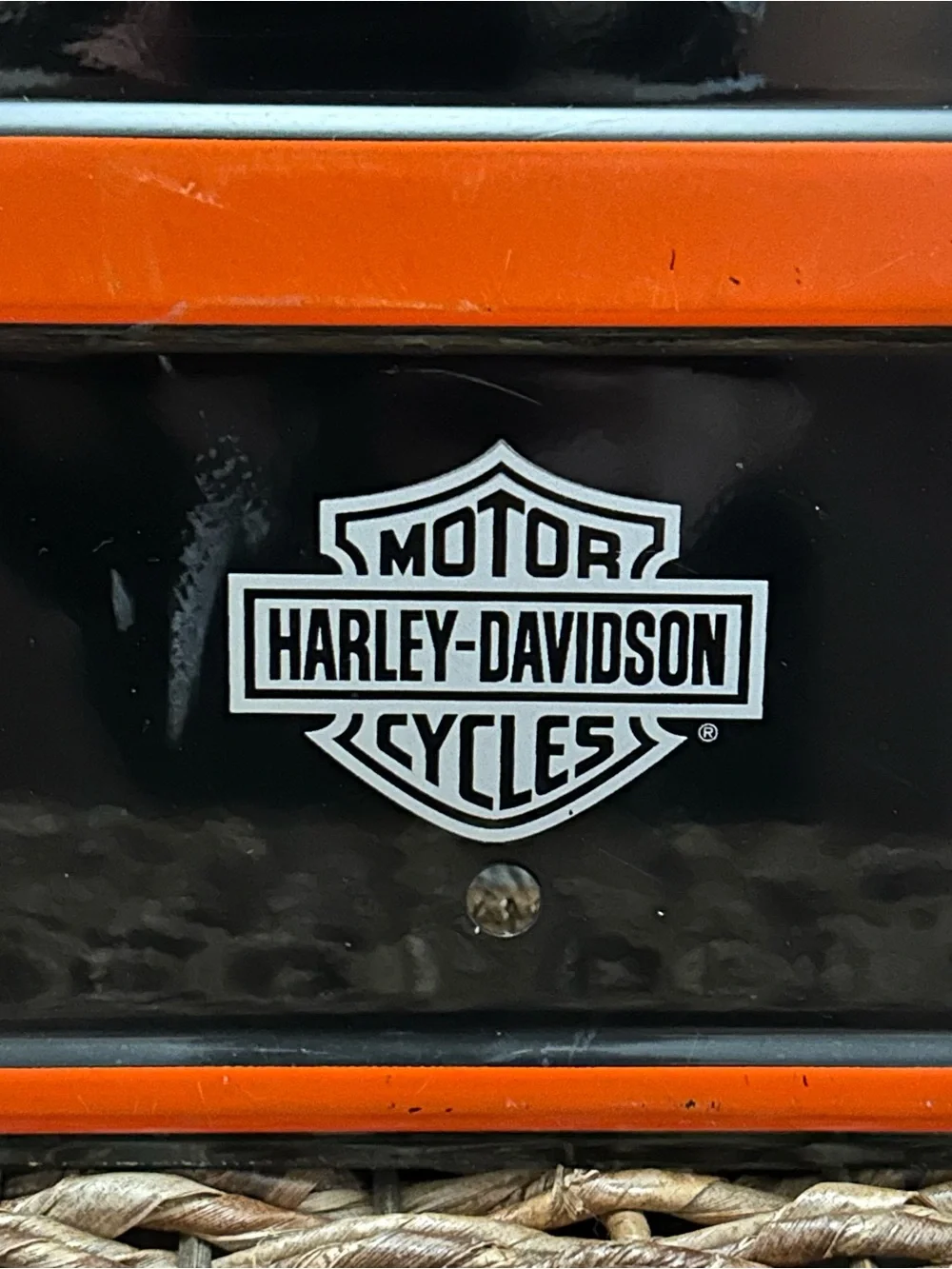 Vintage Harley Davidson Parking Only Heavy Steel Painted Sign 2005 Official H.D.